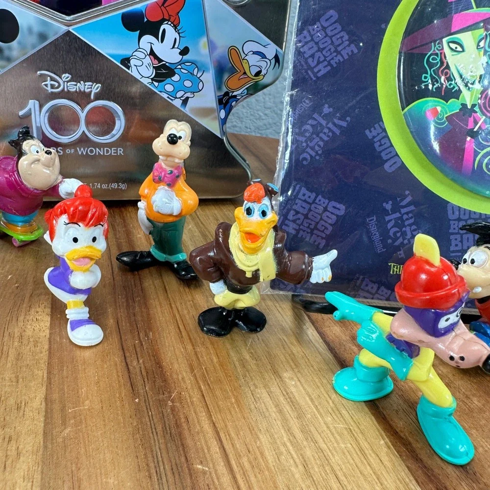 Disney Orange Bird PEZ 100th Tin Oogie Boogie Bash Pins Goof Troops VTG Mickey